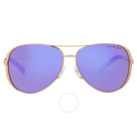 michael kors watch with aviators rose gold|Michael Kors chelsea aviator sunglasses.